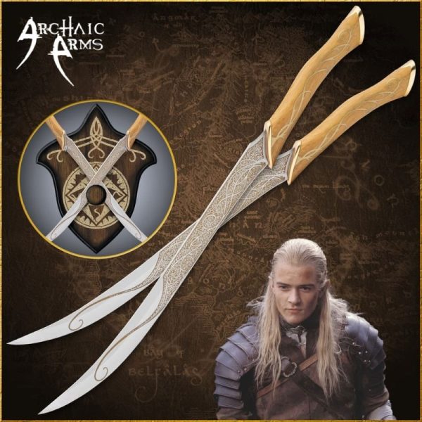 Fighting Knives of Legolas Greenleaf - Authentic Lord of the Rings Replica