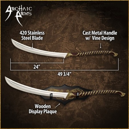 High Elven Warrior Sword - Authentic Lord of the Rings Collectible