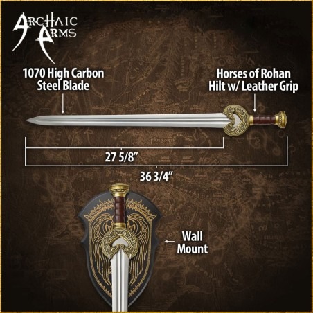 Herugrim Sword - Battle Forged Edition - Lord of the Rings Officially Licensed