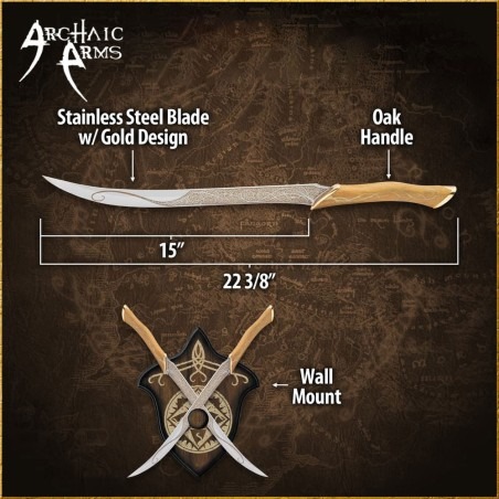 Fighting Knives of Legolas Greenleaf - Authentic Lord of the Rings Replica