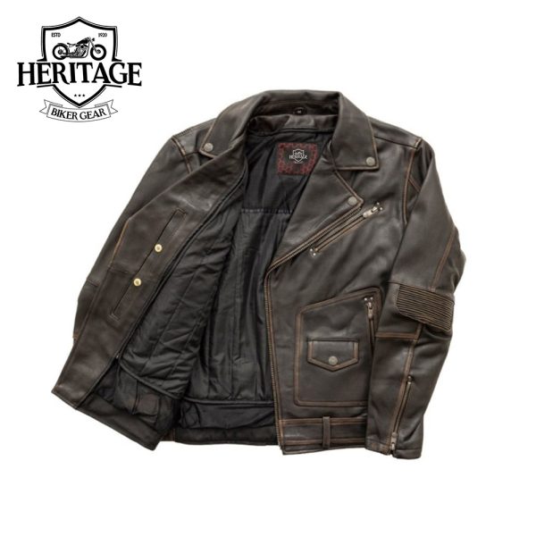 Wrath Men's Motorcycle Leather Jacket