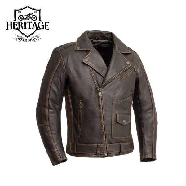 Wrath Men's Motorcycle Leather Jacket