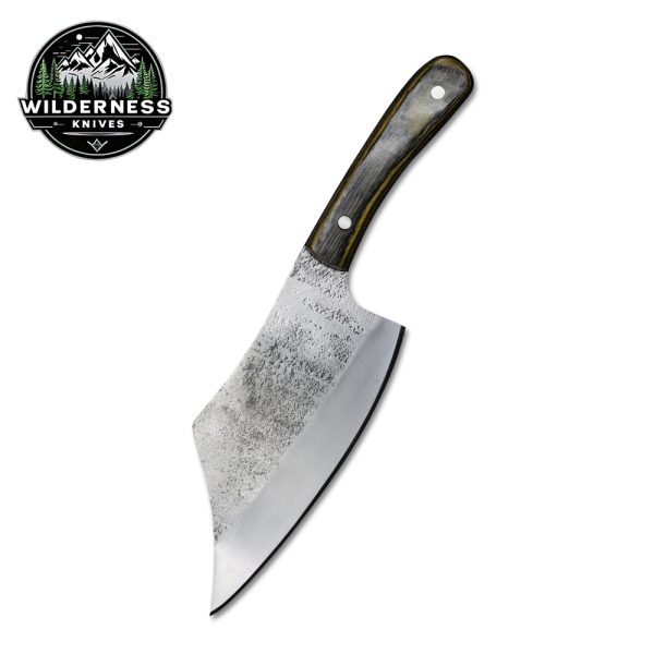 Viking Butcher Knife – Premium Carbon Steel Blade with Leather Sheath