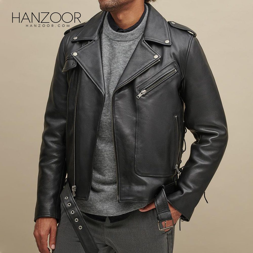 Men’s Black Leather Rider Jacket