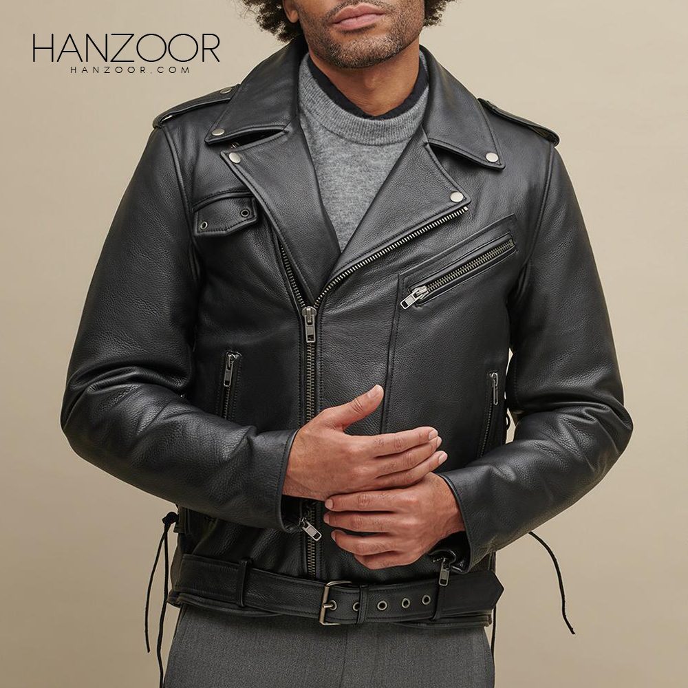 Men’s Black Leather Rider Jacket