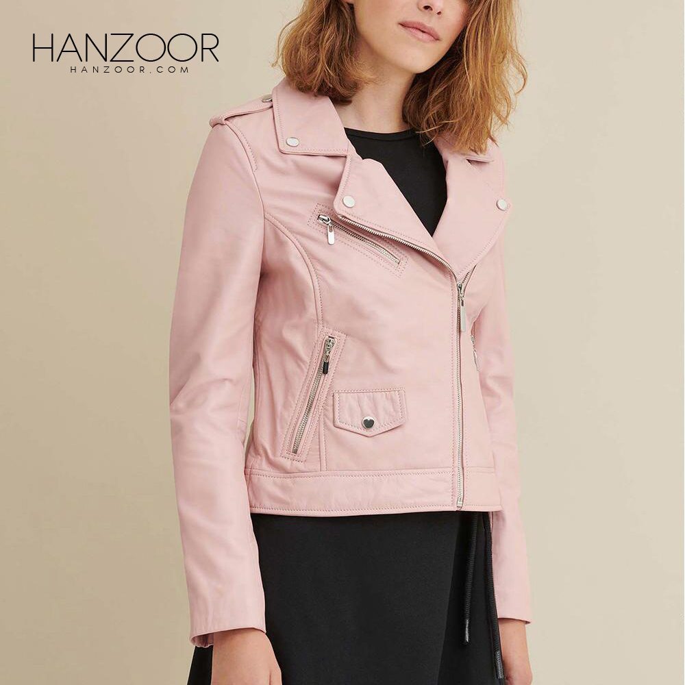 Women’s Blush Leather Jacket