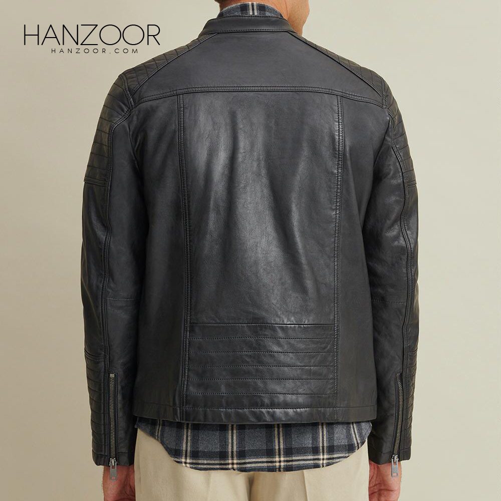 Men’s Black Moto Leather Jacket