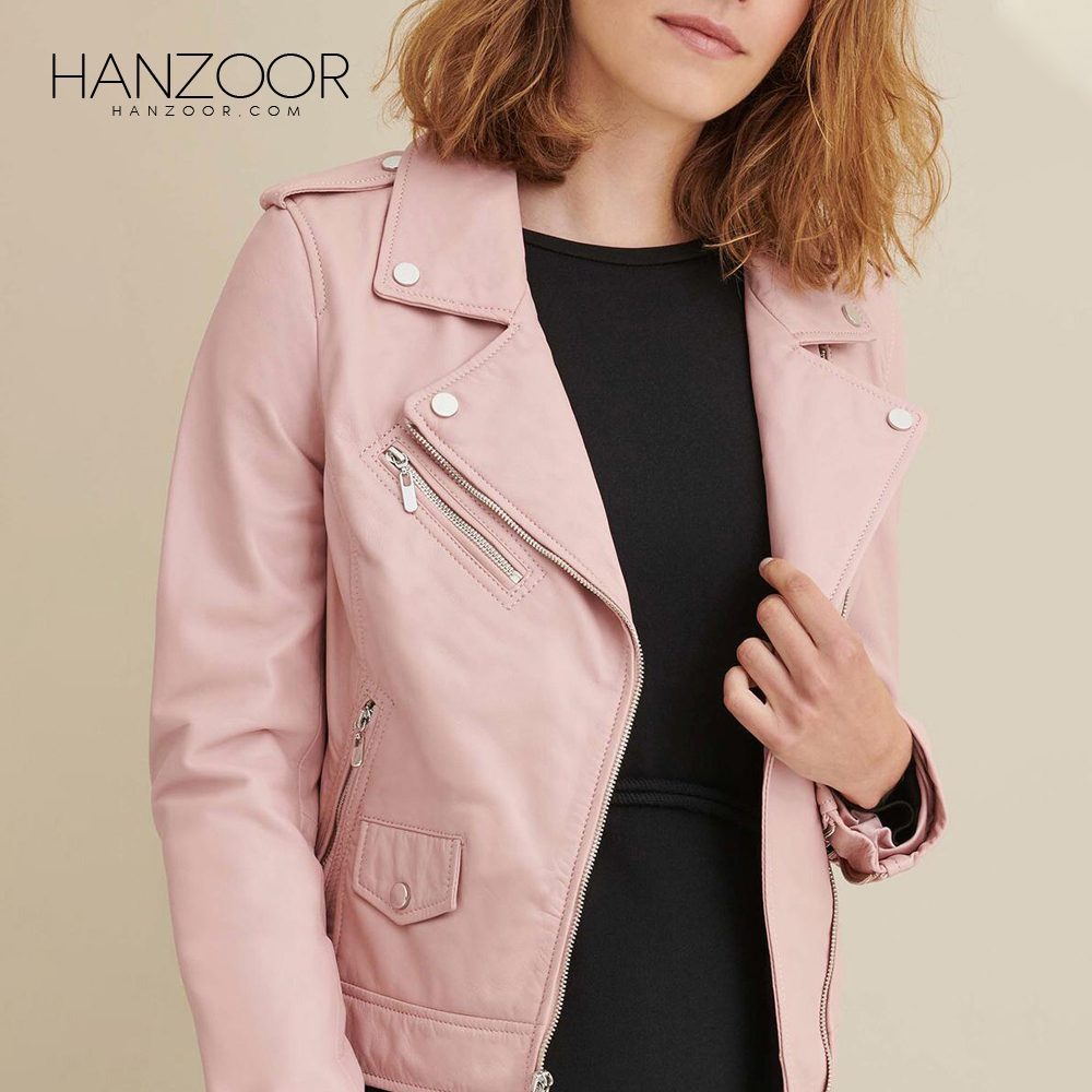 Women’s Blush Leather Jacket