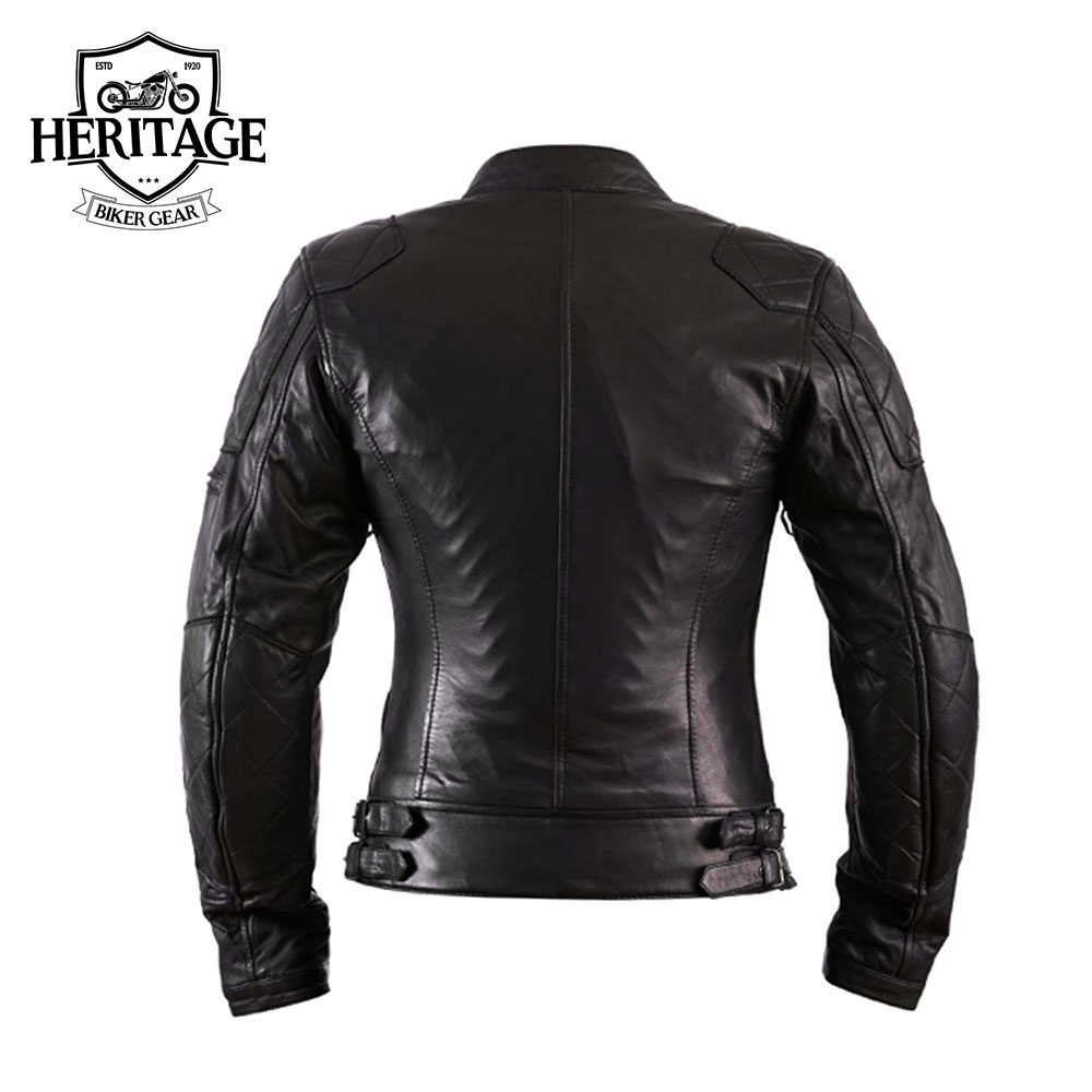 Heritage Biker Gear® Women’s Black Leather Jacket