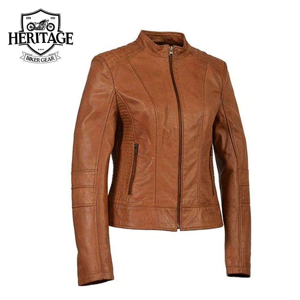 Heritage Biker Gear Women's Premium Leather Jacket