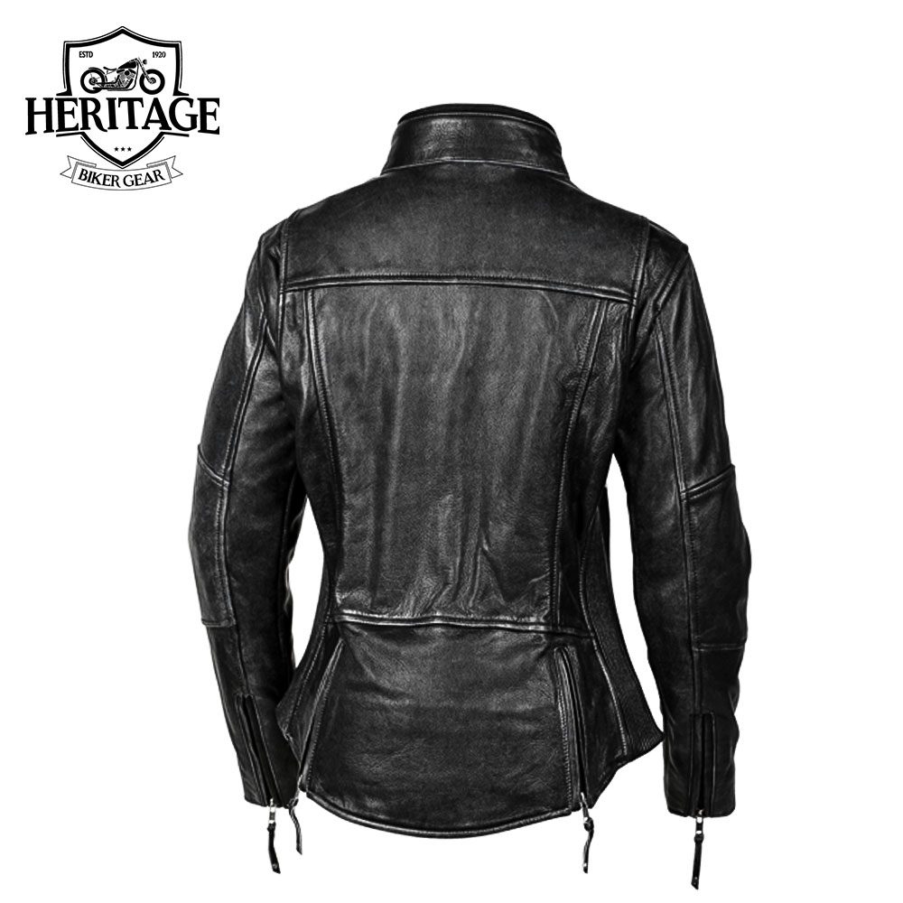 Heritage Biker Gear Professional Women's Leather Jacket