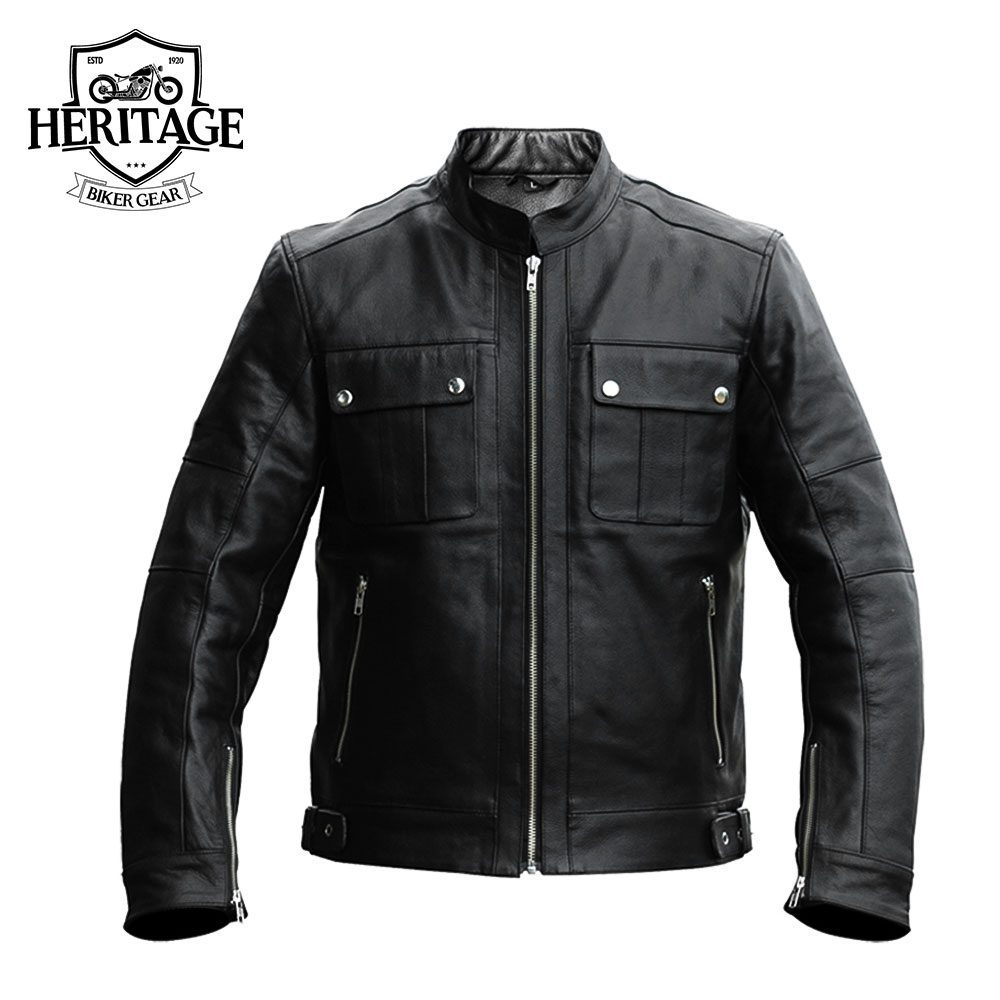 Heritage Biker Gear® Adventure Leather Jacket for Men