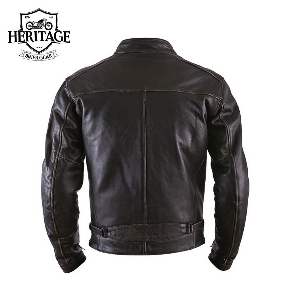 Men's Full Brown Bovine Leather Jacket