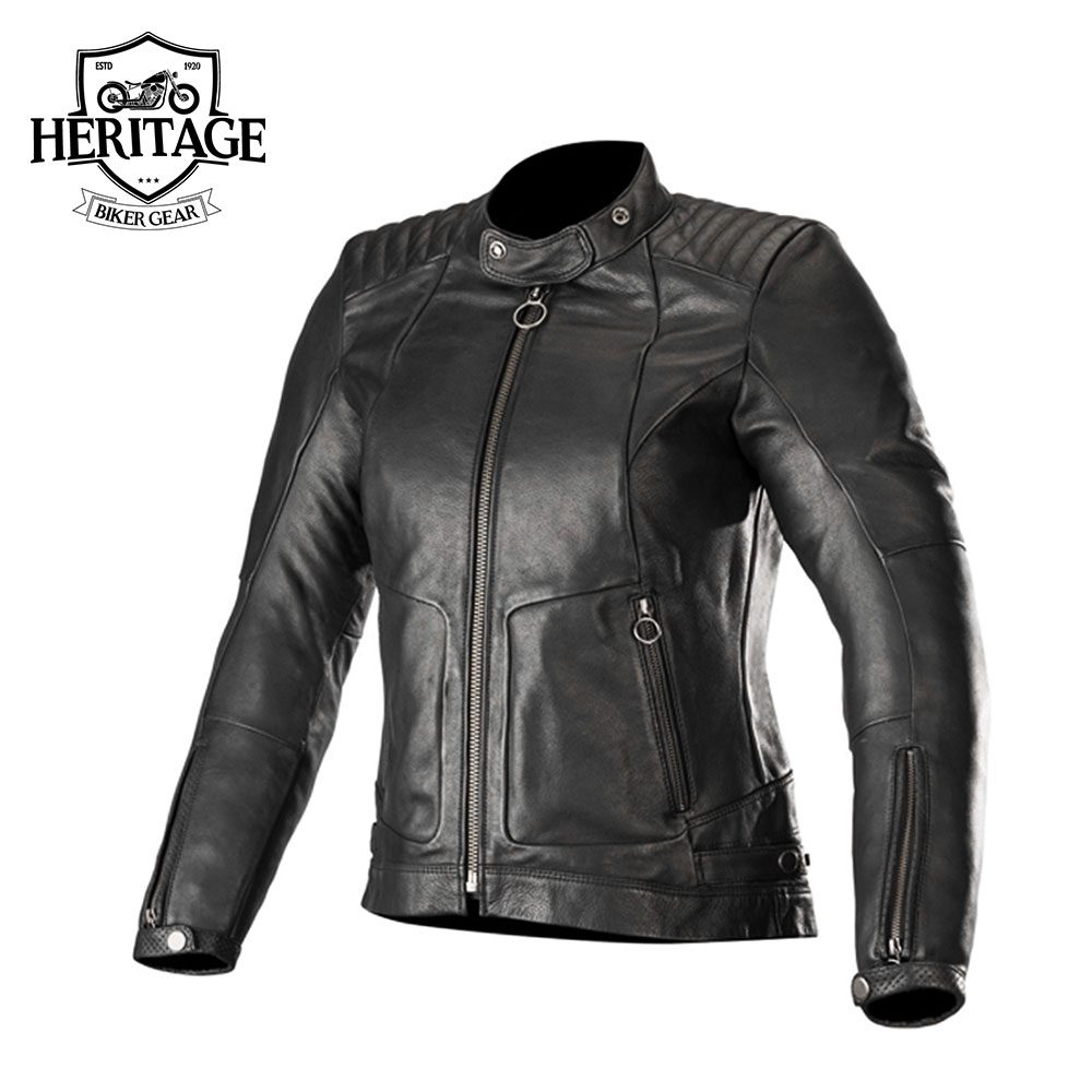 Black Gal Adjustable Women’s Leather Jacket