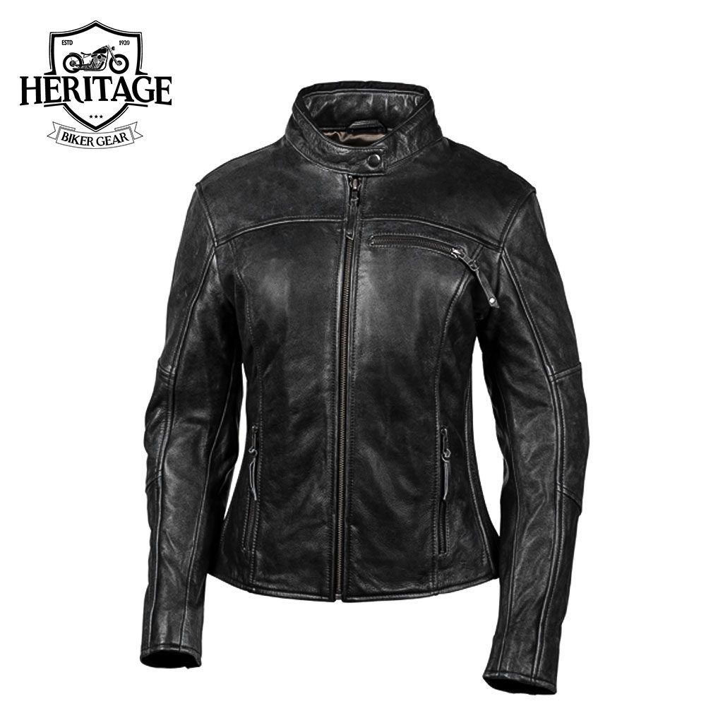 Heritage Biker Gear Professional Women's Leather Jacket