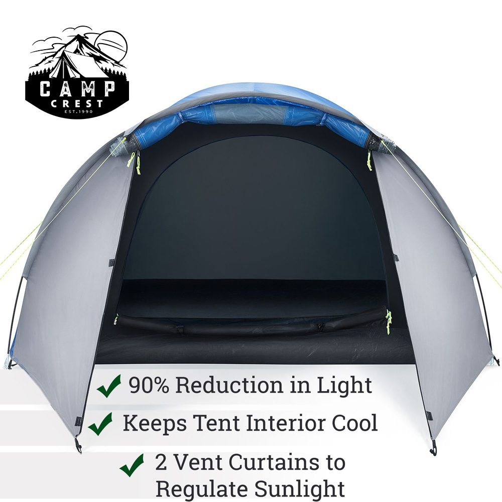 Camp Crust® Bracken 3-Man Tent with Porch