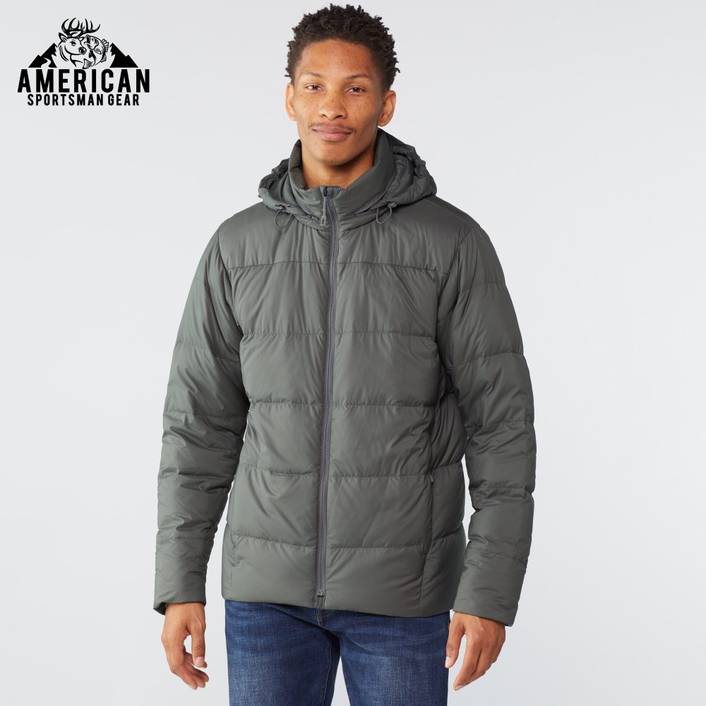 Silent Down Jacket Men's Forge Grey