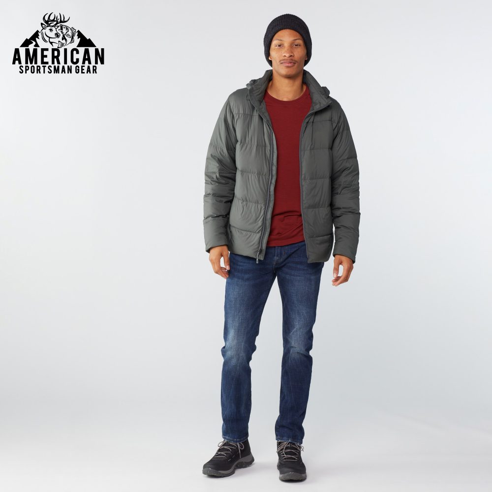 Silent Down Jacket Men's Forge Grey