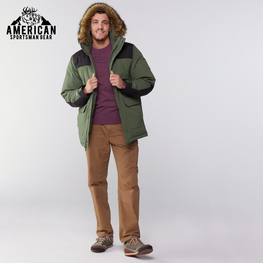 McMurdo Down Parka Men's Thyme/TNF Black Hiking Jacket