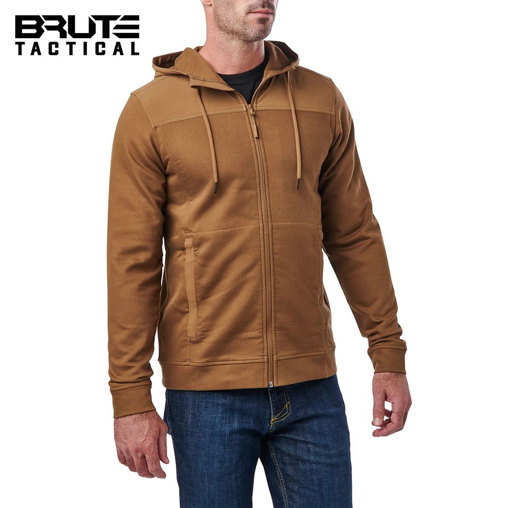 Tactical Men's Plummet Jacket, Hooded Sweatshirt, DWR Coating, Style