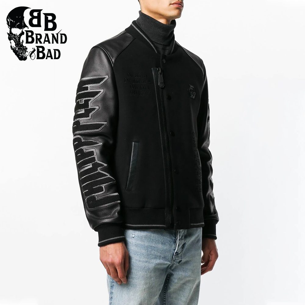 BB logo patch bomber jacket For Men’s