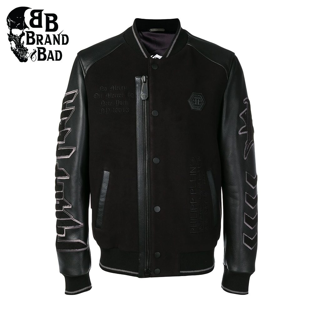 BB logo patch bomber jacket For Men’s