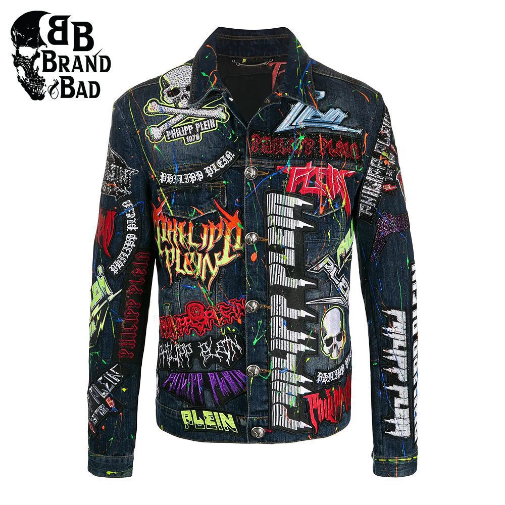 BB Rock Embellished Denim Jacket For Men’s