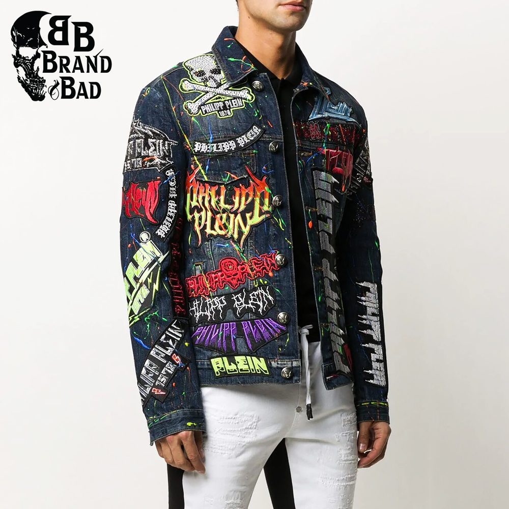 BB Rock Embellished Denim Jacket For Men’s