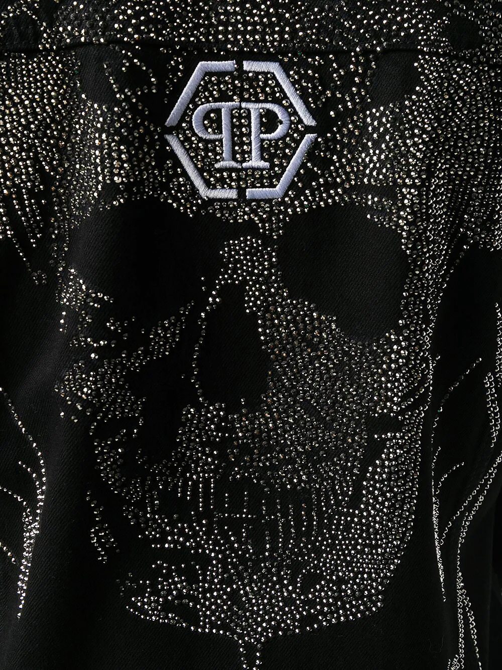 BB skull-embellished Denim Jacket For Men’s