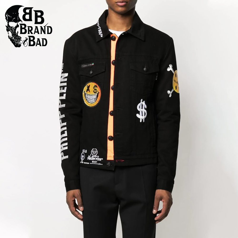 BB Smile emoji denim jacket For Men’s