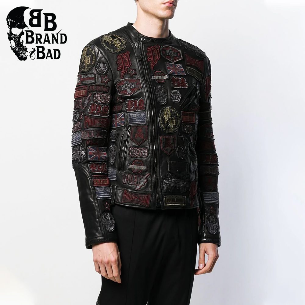 BB Perfect Patches Biker Jacket for Men’s