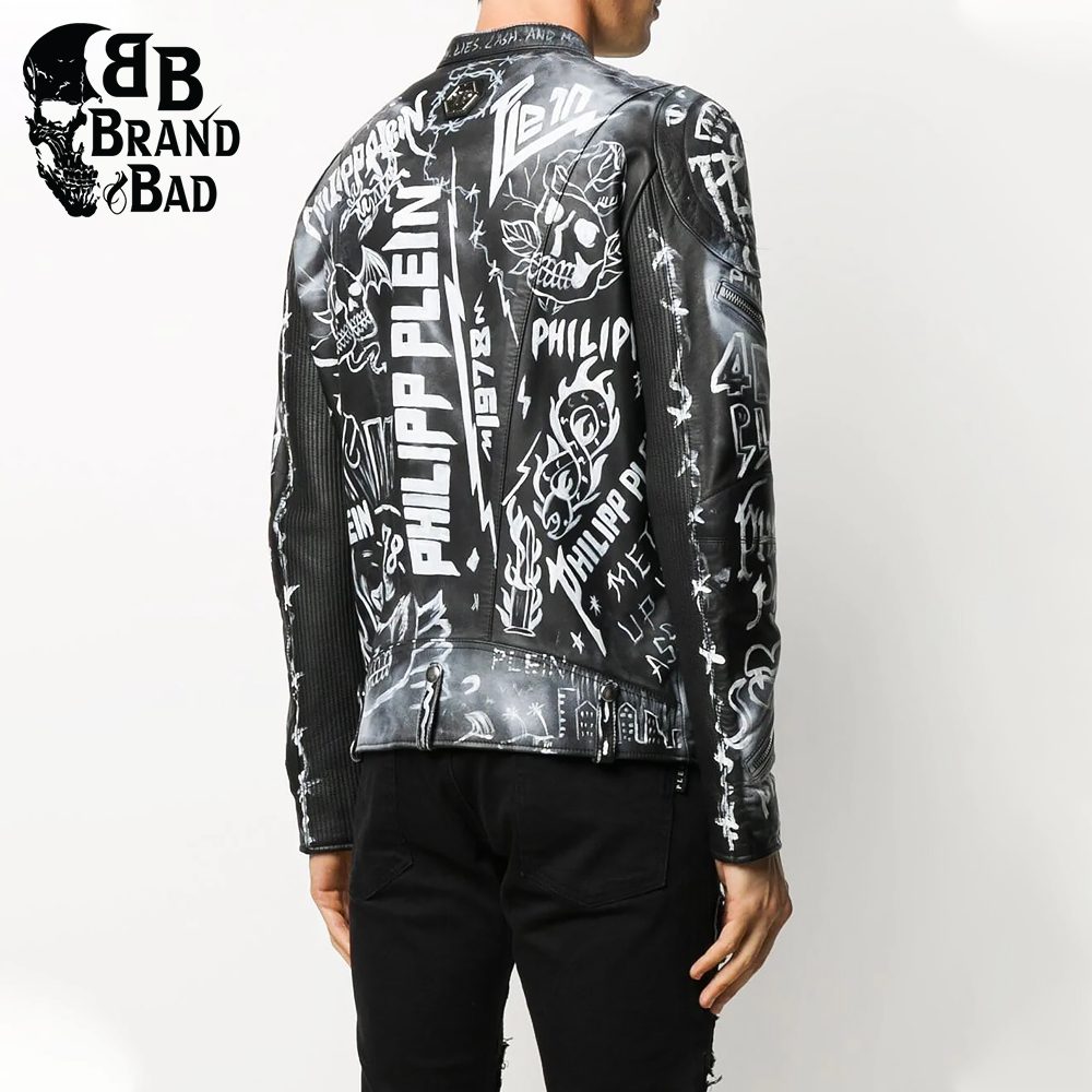 BB Leather Rock Biker Jacket For Men’s