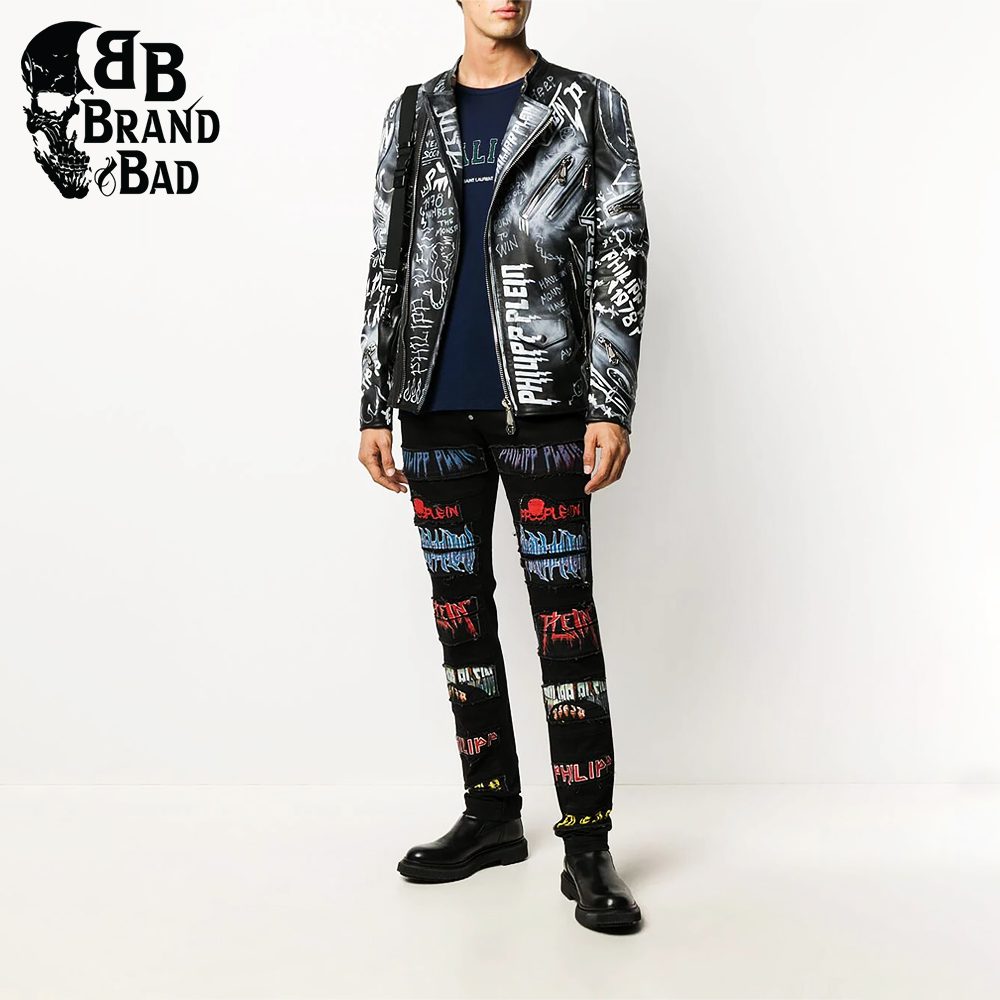 BB Leather Rock Biker Jacket For Men’s