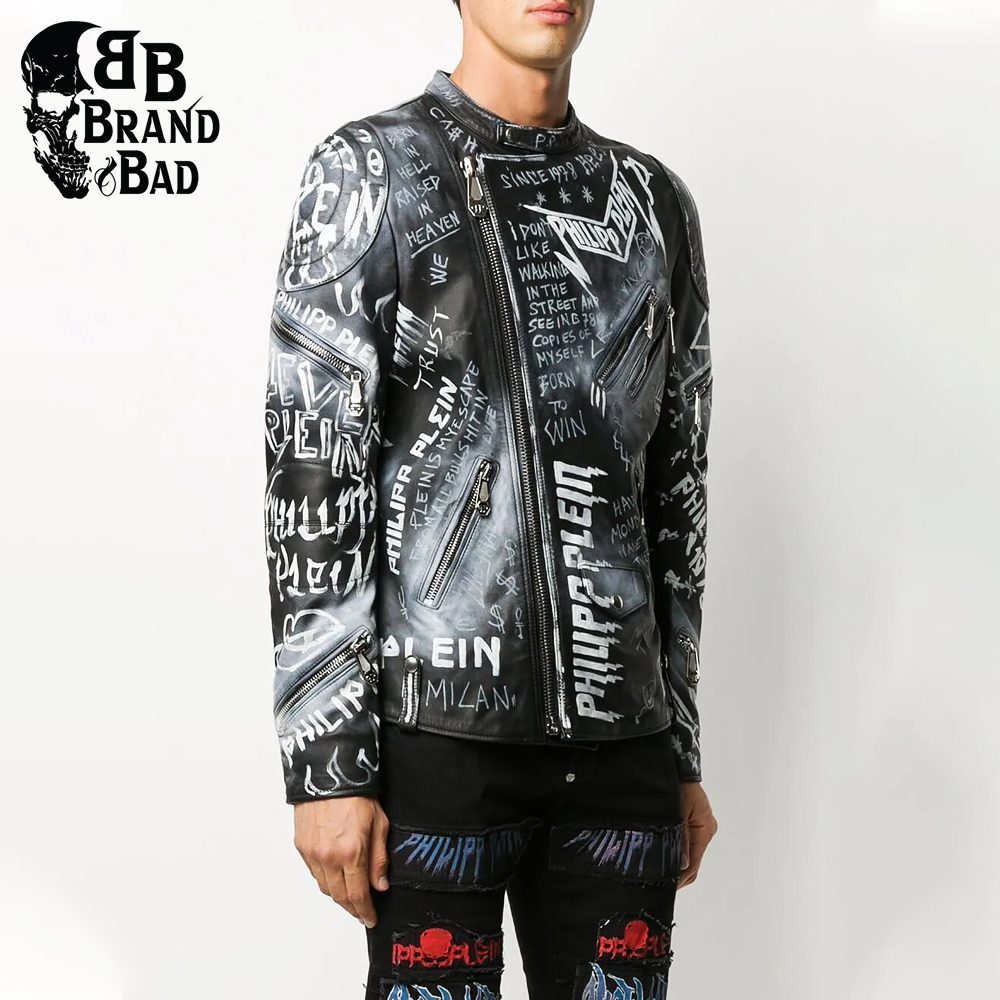 BB Leather Rock Biker Jacket For Men’s