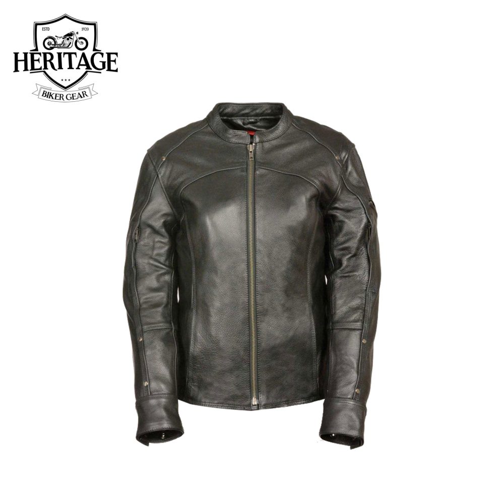 Heritage Leather Women's Vented Leather Jacket