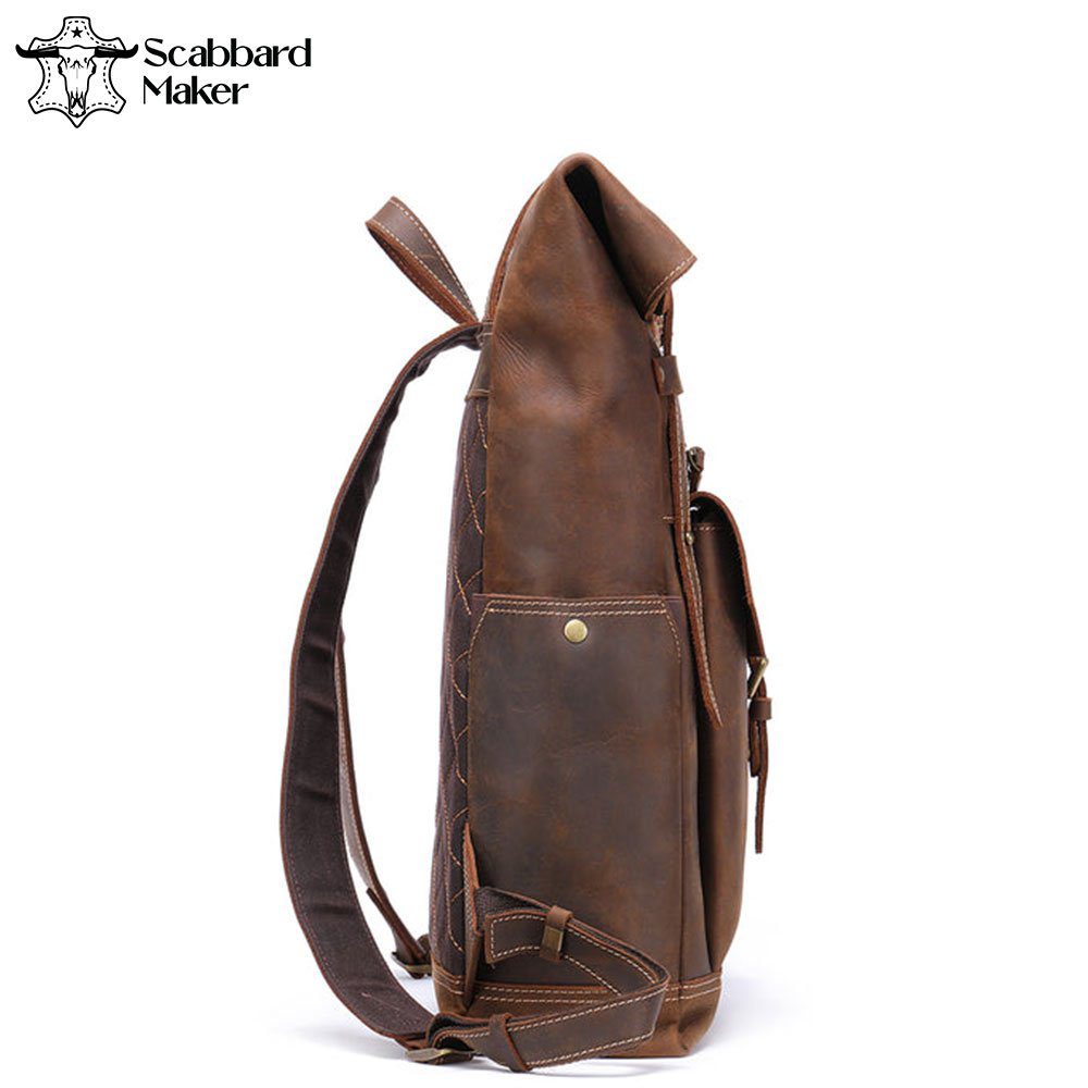 The Roller Genuine Leather Backpack