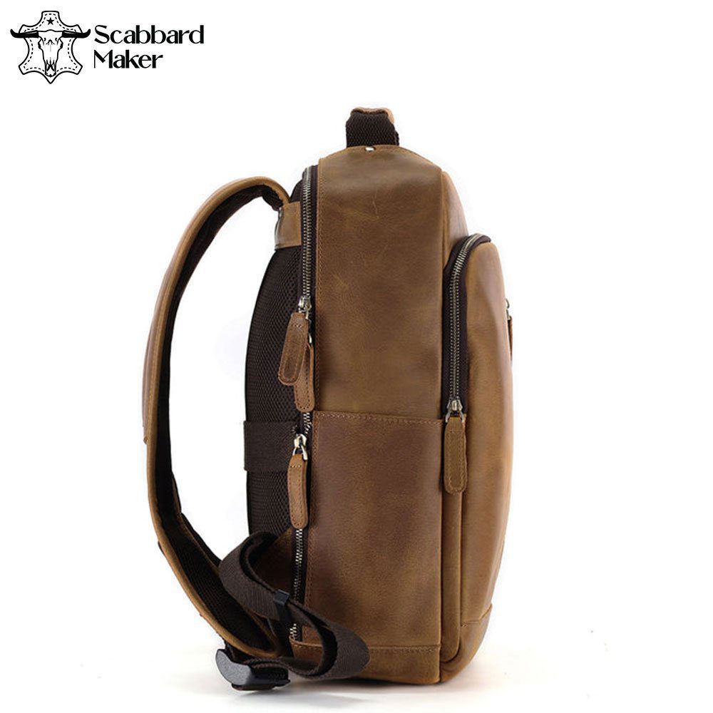 The Square Genuine Leather Backpack