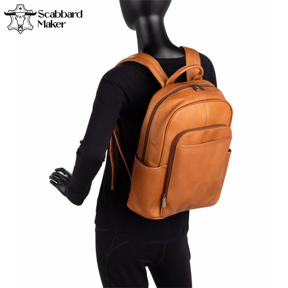 The Gallatin Genuine Leather Backpack.