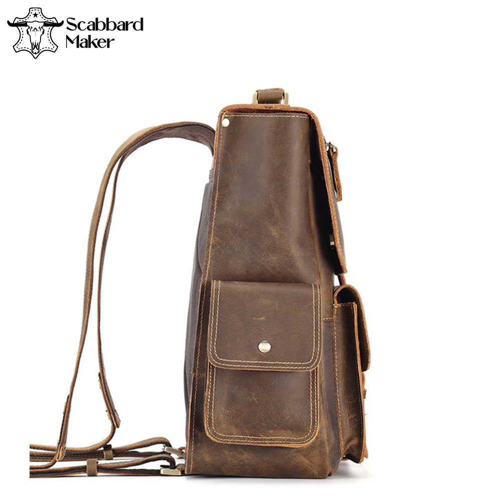 The Quad Genuine Leather Backpack