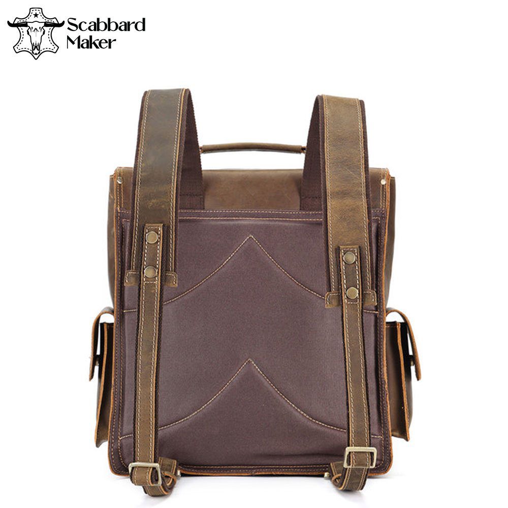 The Quad Genuine Leather Backpack