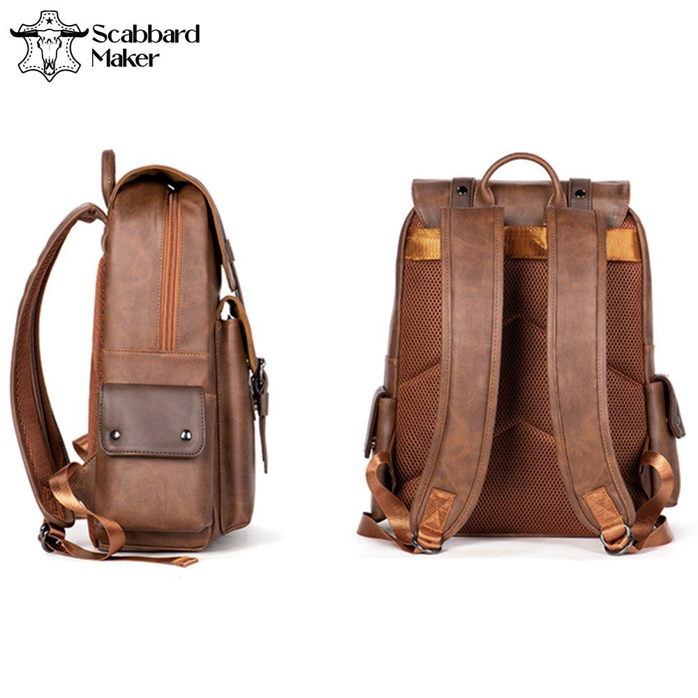 The Scuola Genuine Leather Backpack