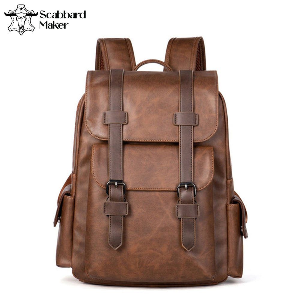 The Scuola Genuine Leather Backpack