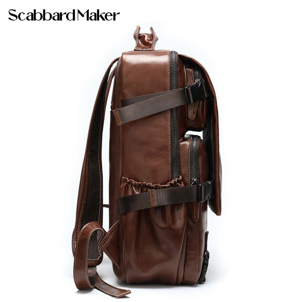 The Haversack Genuine Leather Backpack.