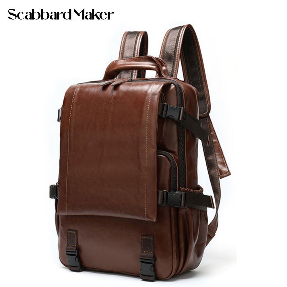 The Haversack Genuine Leather Backpack.