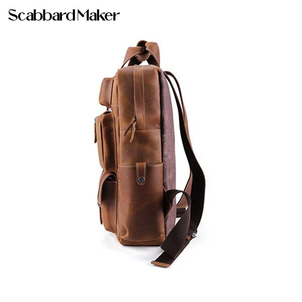 The Organizer Genuine Leather Backpack.