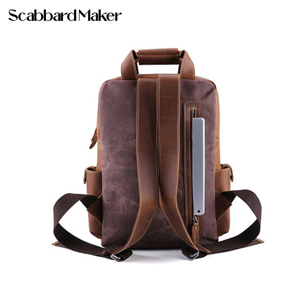 The Organizer Genuine Leather Backpack.