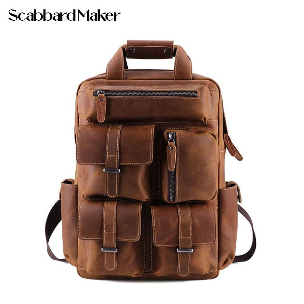 The Organizer Genuine Leather Backpack.