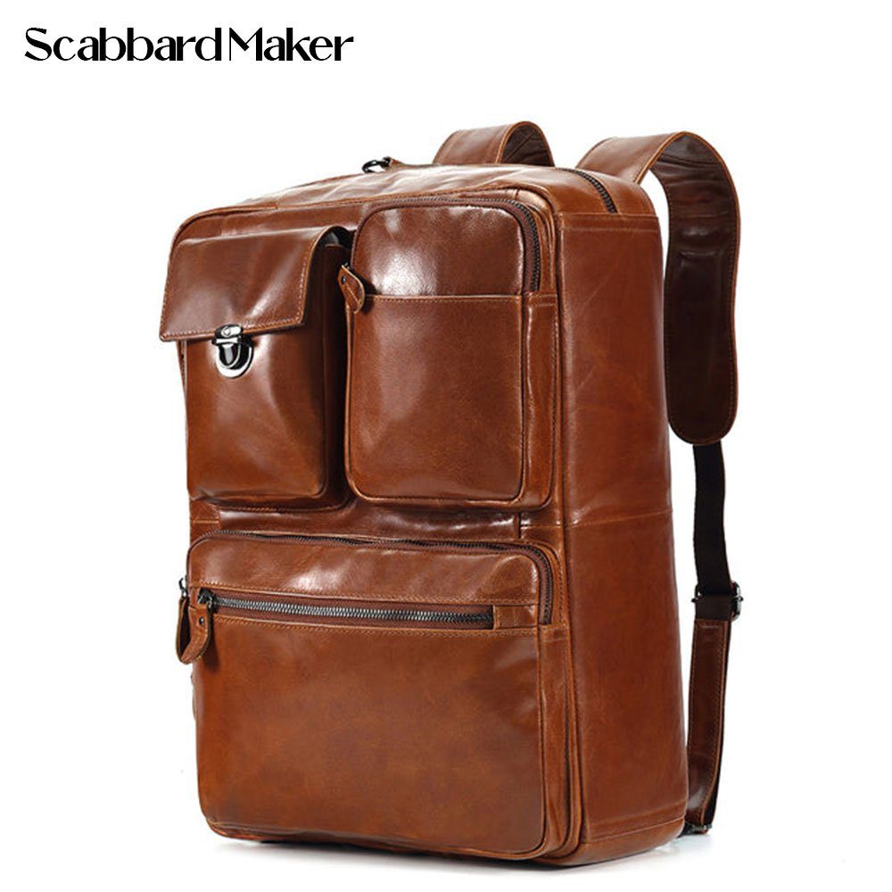 The Convertible Genuine Leather Backpack.