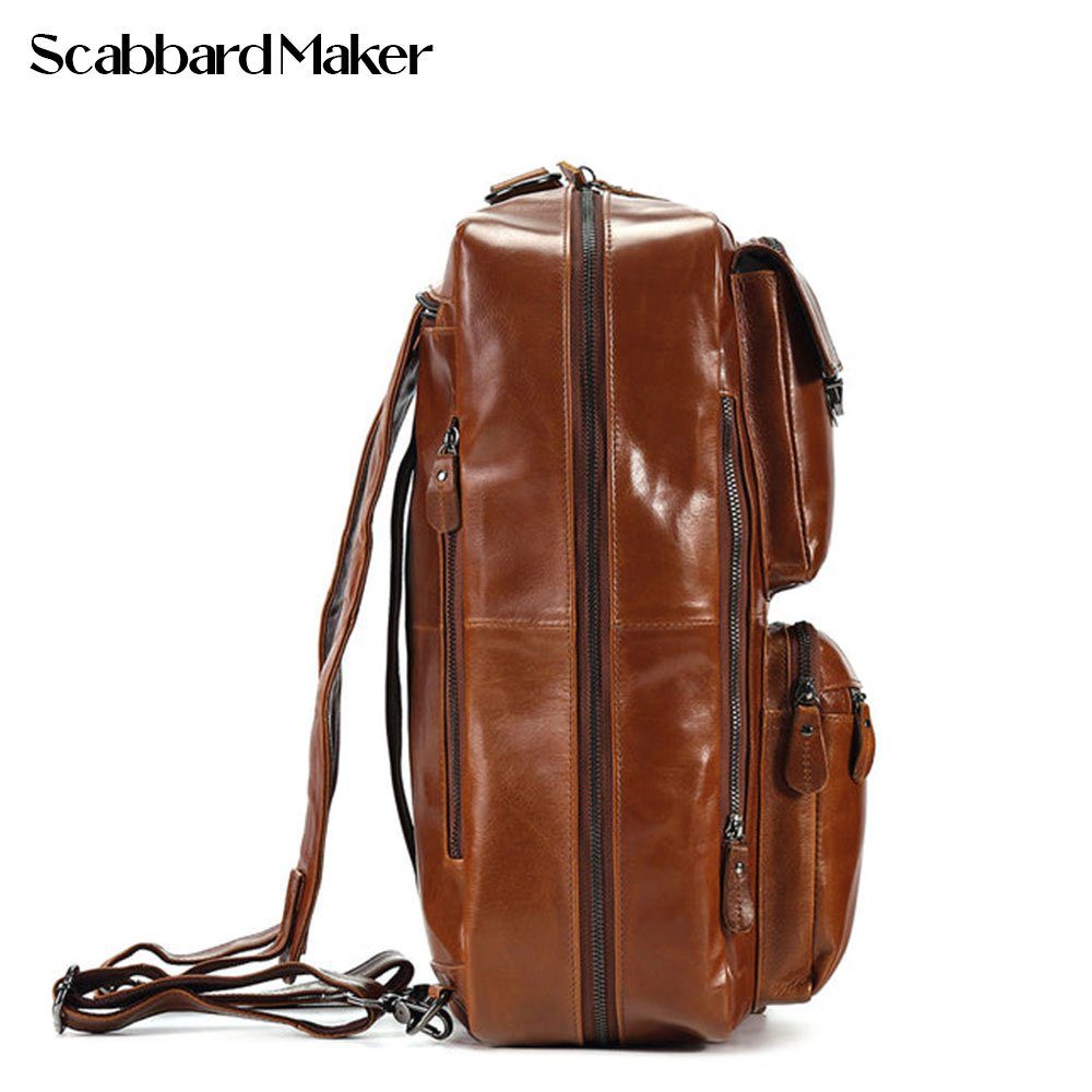 The Convertible Genuine Leather Backpack.