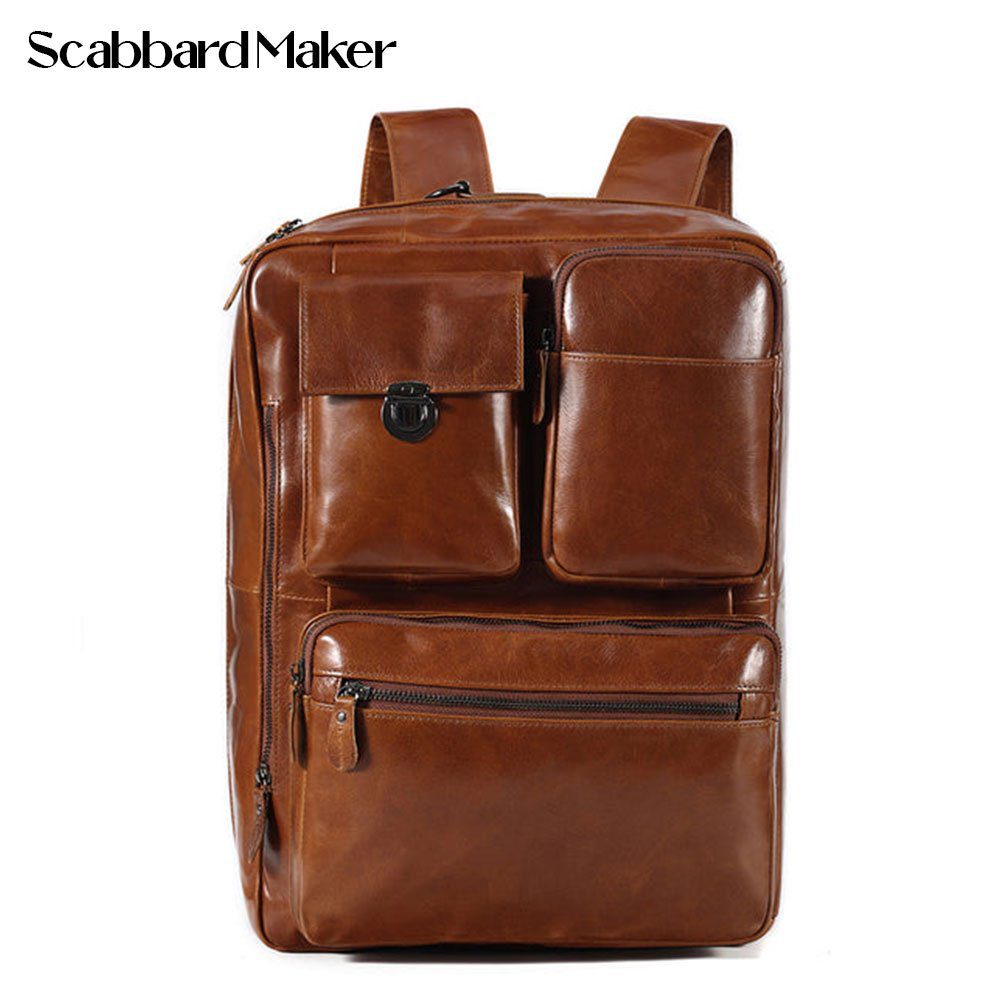 The Convertible Genuine Leather Backpack.